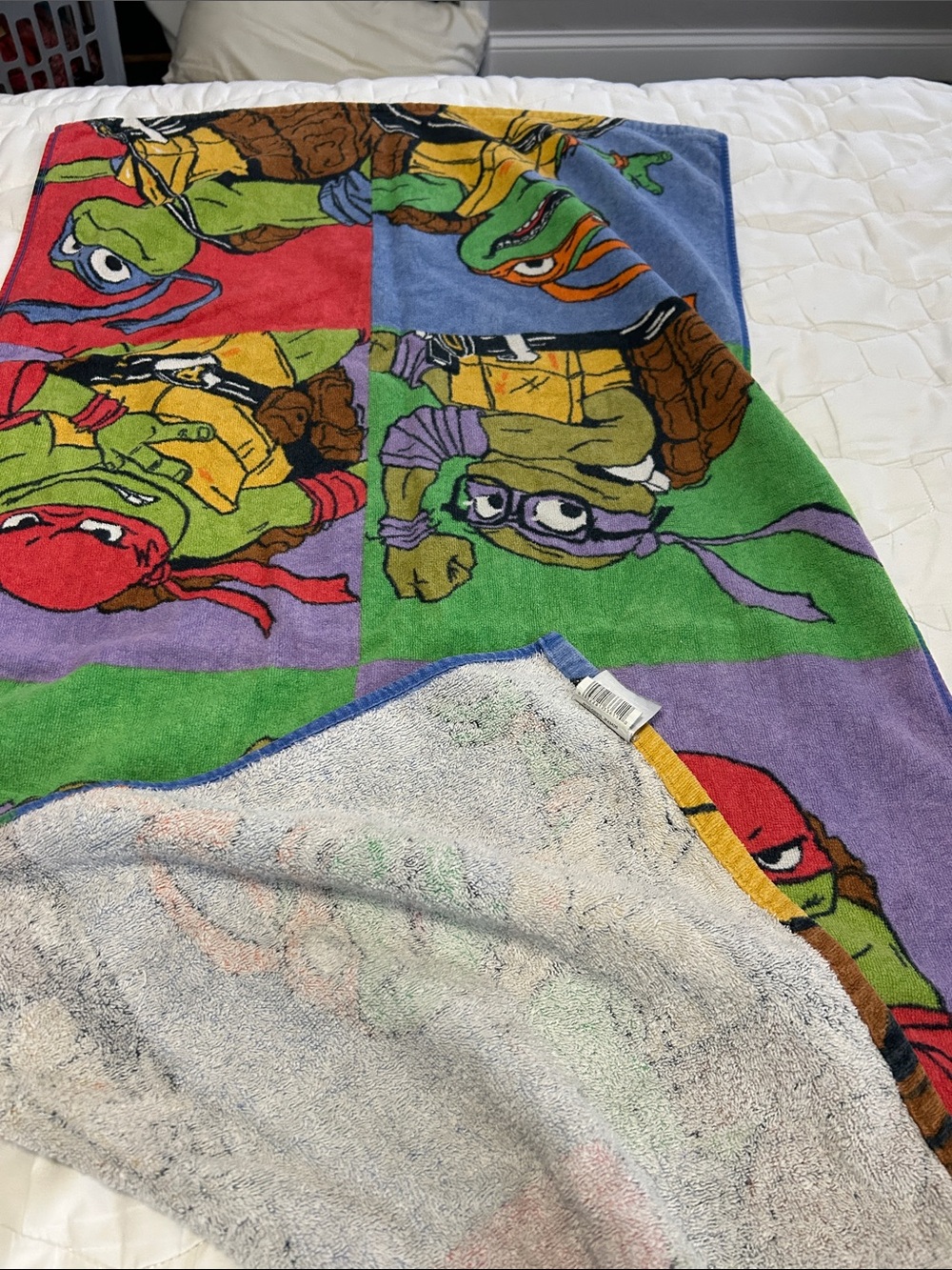 Teenage Mutant Ninja Turtles Mutant Mayhem Cotton Towel -Pool, Beach, Bath - Picture 2 of 7